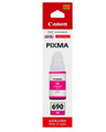 Canon GI690 Magenta Ink Bottle, genuine Canon PIXMA product, magenta color, Canon brand, 690 model. Canon GI690 Magenta Ink Bottle, genuine Canon PIXMA product, magenta color, Canon brand, 690 model.