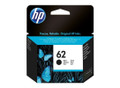 Genuine HP 62 Black Ink Cartridge, HP brand, black and blue packaging with butterfly design.