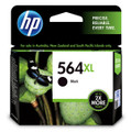 Genuine HP 564XL Black Ink Cartridge, HP branded, black, in original packaging, XL capacity.
