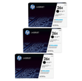 HP 26X Toner Cartridges Value Pack  - Includes: [3 x Black]