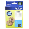 Brother LC233 Cyan Ink Cartridge, genuine cyan ink for Brother DCP and MFC printer models.