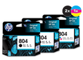HP 804 Ink Cartridge Value Pack  - Includes: [2 x Black, 1 x Tri-Colour]