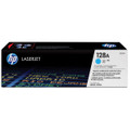 Genuine HP 128A Cyan Toner Cartridge