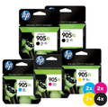 HP 905XL Ink Cartridge Value Pack, 10-pack, including black, cyan, magenta, and yellow cartridges, by HP.