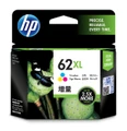 Genuine HP 62XL Tri-Colour Ink Cartridge, green and black packaging with white and blue logo.