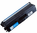 Brother TN443 Cyan Toner Cartridge, black and blue, Brother branding, label details visible. Brother TN443 Cyan Toner Cartridge, black and blue, Brother branding, label details visible.