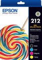 Epson 212 1 x Black, Cyan, Magenta, Yellow Ink Cartridge (Original) Epson 212 1 x Black, Cyan, Magenta, Yellow Ink Cartridge (Original)