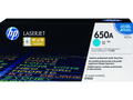 HP 650A Cyan Toner Cartridge (Original) HP 650A Cyan Toner Cartridge (Original)