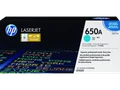 HP 650A Cyan Toner Cartridge box, genuine LaserJet printer supplies, cyan color, HP brand packaging. HP 650A Cyan Toner Cartridge box, genuine LaserJet printer supplies, cyan color, HP brand packaging.
