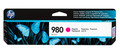 Genuine HP 980 Magenta Ink Cartridge, HP branded, magenta colored printer ink in original packaging. Genuine HP 980 Magenta Ink Cartridge, HP branded, magenta colored printer ink in original packaging.