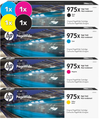 HP 975X Ink Cartridge Value Pack - Includes: [1 x Black, Cyan, Magenta, Yellow]