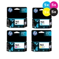 HP 965 Ink Cartridge Value Pack, 5x Black, Cyan, Magenta, Yellow, HP brand printer cartridges. HP 965 Ink Cartridge Value Pack, 5x Black, Cyan, Magenta, Yellow, HP brand printer cartridges.