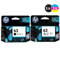 HP 63 Black and Colour Ink Cartridge Combo Pack HP 63 Black and Colour Ink Cartridge Combo Pack