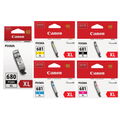 Canon PGI680XL,CLI681XL Ink Cartridge Value Pack - Includes: [1 x Black, 1 x Photo Black, 1 x Cyan, Magenta, Yellow]