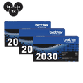 Brother TN-2030 Toner Cartridges Value Pack  - Includes: [3x Black]