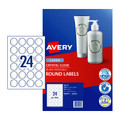 Avery Laser Label Rd Clr 40mm Pk240 Avery Laser Label Rd Clr 40mm Pk240