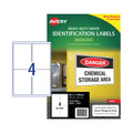 Avery LaserLabel L7069 4Up Pk25 Avery LaserLabel L7069 4Up Pk25