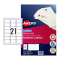 Avery Laser Label L7160 21Up Pk250 Avery Laser Label L7160 21Up Pk250