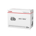 Canon printer cartridge box, model 039, compatible with LBP351 and LBP352, white with red stripe.