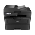 Brother L2880DW Multifunction Laser Printer, black, with white branding, compact design, front paper tray visible.