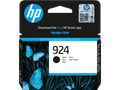 Genuine HP 924 Black Ink Cartridge, HP brand, black color, butterfly design on packaging.