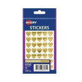 Avery Gold Heart 15mm - Pack of 70 (Box of 10) | Premium Quality Craft Supplies Avery Gold Heart 15mm - Pack of 70 (Box of 10) | Premium Quality Craft Supplies