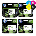 HP 915XL Ink Cartridge Value Pack  - Includes: [2x Black, 1x Cyan, Magenta, Yellow]