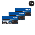 Brother TN-2530XXL Toner Cartridge - Includes [3 x Black]