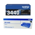 Brother TN-3440 & DR-3425 Cartridge Bundle, original packaging, blue and white boxes, Brother branding visible.