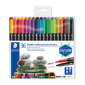 Staedtler Double-Ended Perm Markers - 36 Pack Staedtler Double-Ended Perm Markers - 36 Pack