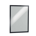 Durable Duraframe Self-Adhesive Sign Holder A3 Black (Pack of 2)