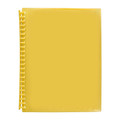 Marbig Clearview Refillablelable Display Book 20Pockets Translucent Yellow Marbig Clearview Refillablelable Display Book 20Pockets Translucent Yellow