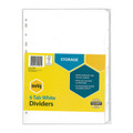 Marbig Indices & Dividers 6 Tab Manillala A4 White Marbig Indices & Dividers 6 Tab Manillala A4 White
