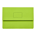 Green Marbig Slimpick Foolscap Document Wallet, Genuine leather, rectangular shape with embossed flap detail. Green Marbig Slimpick Foolscap Document Wallet, Genuine leather, rectangular shape with embossed flap detail.