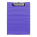 Purple A4 clipboard made of polyethylene, Marbig brand, Genuine Summer Colours, metal clip.