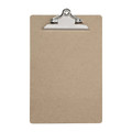 Marbig Professional A4 Masonite Clipboard, brown, with silver metal clip, on white background. Marbig Professional A4 Masonite Clipboard, brown, with silver metal clip, on white background.