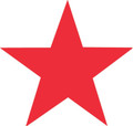 Staedtler Merit Stamp Star, genuine award stamp, red color, five-pointed star shape, official Staedtler product.