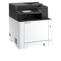 Kyocera MA2600CWX Clr MFP, white and black color, multifunction printer with control panel and paper tray.