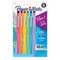 Paper Mate Flair ballpoint pens, assorted colors, 12-pack office supply set, genuine product.