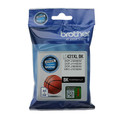 Brother LC-431XL Black Ink Cartridge, packaged in blue plastic with product details and basketball illustration.