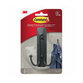 Command 17036MB Large Metal Double Hook Matte Black (Box of 4)