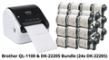 Brother QL-1100 Label Printer & Label Rolls Bundle (24x DK-22205)