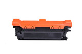 HP 507A Cyan Toner Cartridge, White Box brand, orange top and black bottom, compatible model.