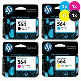 HP 564 Ink Cartridge Value Pack  - Includes: [1 x Black, Cyan, Magenta, Yellow]