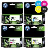 HP 965XL Original Ink Cartridge Value Pack - Includes: [2 x Black, Cyan, Magenta, Yellow]