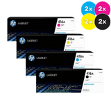 HP 416A Toner 8-Pack Value Pack (2x CMYK)