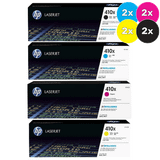 HP 410X Toner Cartridges Value Pack  - Includes: [2 x Black, Cyan, Magenta, Yellow]