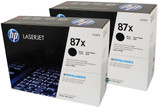 HP 87X Black Twin Toner Pack, includes x2 Black Toners