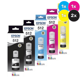 Epson T512 Ink Cartridge Multi Pack - Includes: [1 x Photo Black, Cyan, Magenta, Yellow, Black]