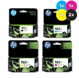 HP 965XL Ink Cartridge Value Pack - Includes: [2 x Black, 1x Cyan, 1x Magenta, 1x Yellow]